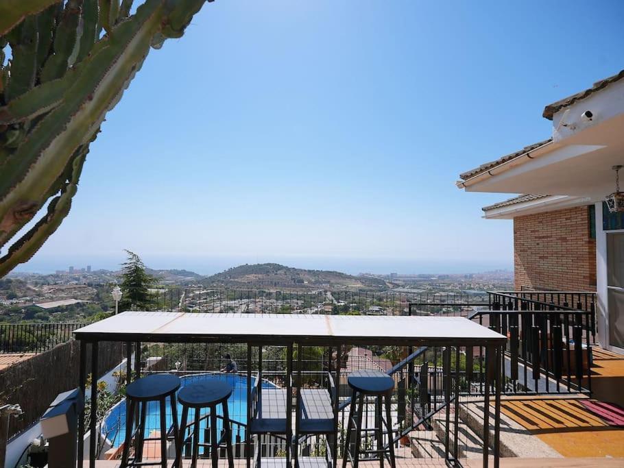 A+View Private Terrace Private Pool Family Fun Villa Badalona Eksteriør billede